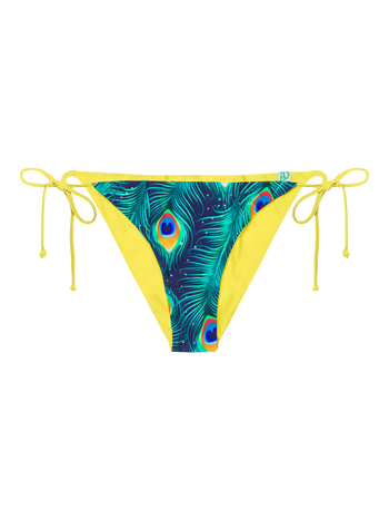 Bas de bikini rigolo Plumes de paon