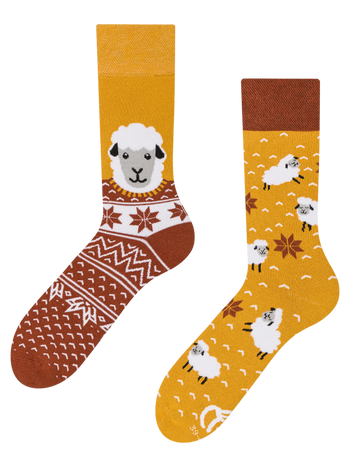 Chaussettes chaudes rigolotes Mouton dans un pull
