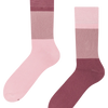 Chaussettes chaudes vieux rose tricolore