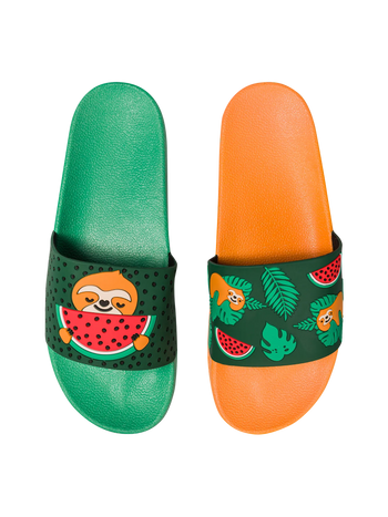 Sandales rigolotes Ambiance de la plage