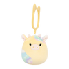 Porte-clés Squishmallows de 9 cm Rina la vache aux taches tie-dye