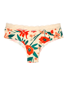 Culotte en dentelle pour femmes Jardin de coquelicots
