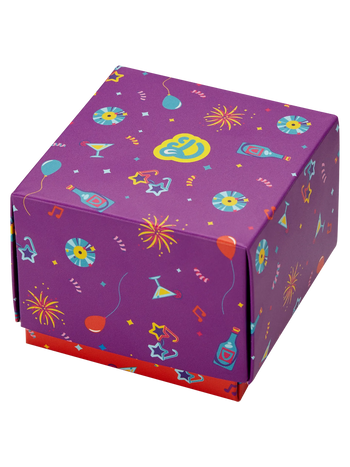 Coffret cadeau carré Fête