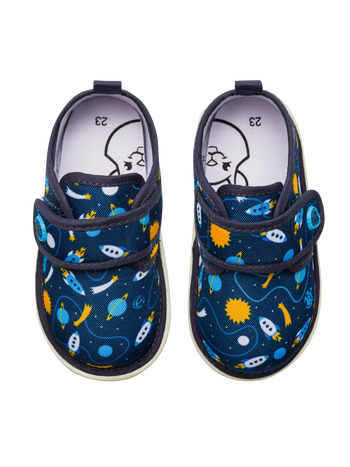 Pantoufles rigolotes pour bébés Fusée et espace