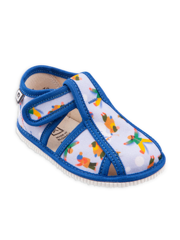 Pantoufles à bout fermé pour enfants Hiver avec un bonhomme de neige