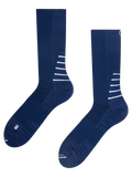 Chaussettes de randonnée mi-mollet bleu foncé pour hommes
