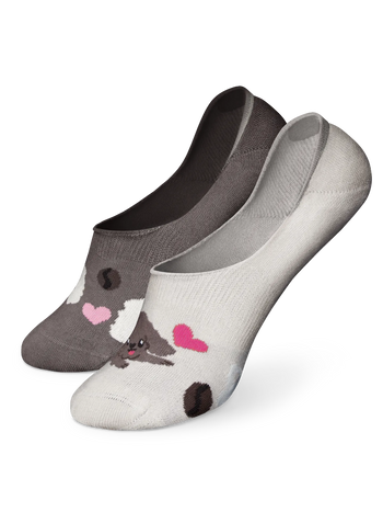 Chaussettes invisibles rigolotes Puppuccino