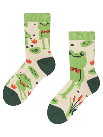 Chaussettes rigolotes pour enfants Petite grenouille