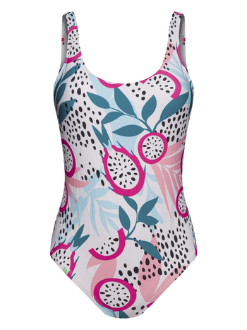 Maillot de bain une pièce rigolo pour femmes Fruit du dragon