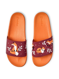 Sandales rigolotes Renard et feuilles