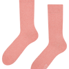 Chaussettes rigolotes en coton recyclé Pêche