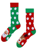 Chaussettes chaudes rigolotes Père Noël et Rudolph