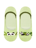 Chaussettes invisibles rigolotes Panda et bambou