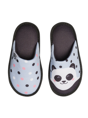 Pantoufles rigolotes pour enfants Panda joyeux