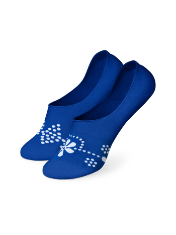 Chaussettes invisibles rigolotes Cyanotype