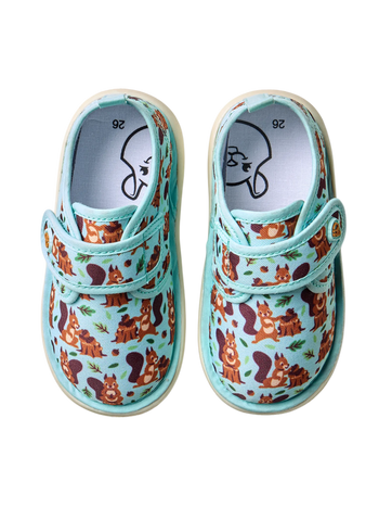 Pantoufles rigolotes pour bébés Écureuil dans les bois