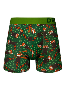 Boxer rigolo pour hommes Panda roux