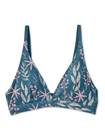 Bralette triangulaire sans coutures pour femmes Prairie d'herbes
