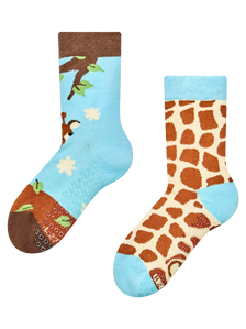 Chaussettes antidérapantes pour enfants Girafe mignonne