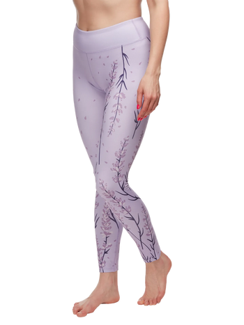 Legging de sport rigolo Fleurs de lavande