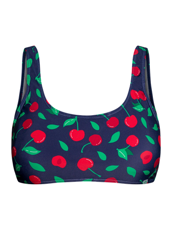 Haut de bikini de sport rigolo Cerises sucrées