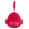 Peluche Squishmallows de 9 cm Clip-On Barella le poisson Betta à la framboise