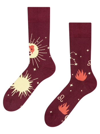 Chaussettes rigolotes Signe du zodiaque Lion