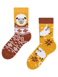 Chaussettes chaudes rigolotes pour enfants Mouton dans un pull