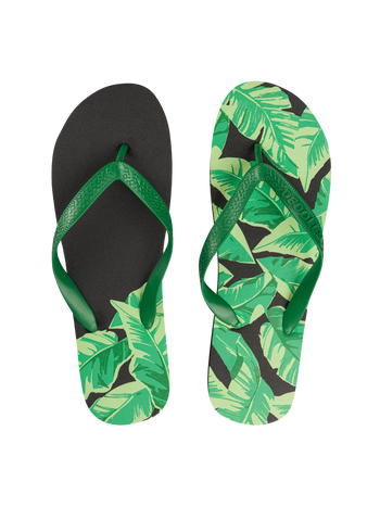 Tongs rigolotes Feuilles de bananier