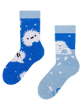 Chaussettes chaudes rigolotes pour enfants Petit Yéti