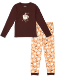 Pyjama rigolo pour femmes Café endormi