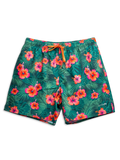 Short de bain rigolo pour hommes Hibiscus