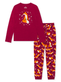 Pyjama rigolo pour femmes Renard et feuilles
