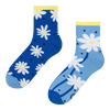 Chaussettes mi-mollet rigolotes Marguerites et points