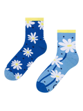 Chaussettes mi-mollet rigolotes Marguerites et points