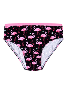 Culotte rigolote pour filles Cœurs et Flamants roses