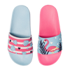 Sandales rigolotes pour enfants Flamants roses amoureux