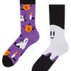 Chaussettes rigolotes Fantômes et citrouilles