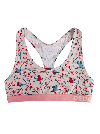 Bralette rigolote pour femmes Oiseaux dans le sorbier