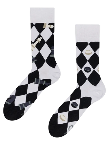 Chaussettes rigolotes Jeu d’échecs et de dames