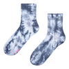 Chaussettes mi-mollet tie-dye bleu et gris