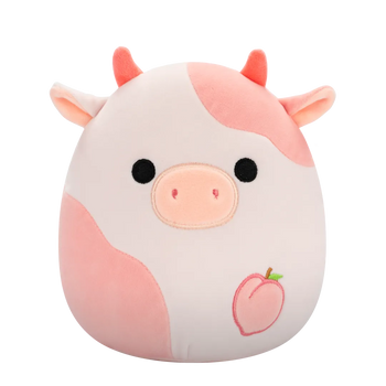 Peluche Squishmallows de 20 cm Lilaz la vache à la pêche