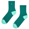 Chaussettes mi-mollet côtelées Cycliste vert