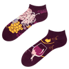 Socquettes rigolotes Vin rouge