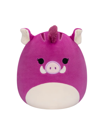 Peluche Squishmallows de 20 cm Jenna le sanglier violet