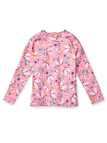 T-shirt de bain anti-UV pour enfants Papillons doux