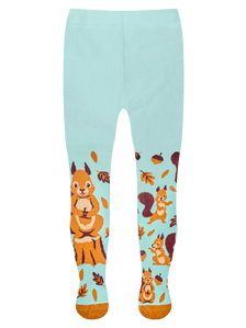Collants rigolos pour enfants Écureuil dans les bois