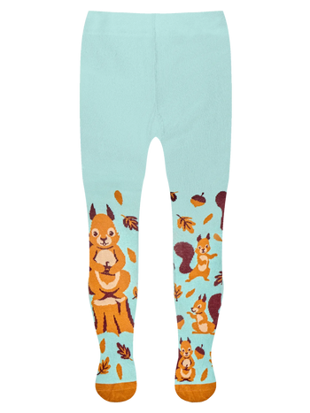 Collants rigolos pour enfants Écureuil dans les bois