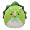 Peluche Squishmallows de 20 cm Tristan le tricératops vert au ventre duveteux