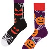 Chaussettes rigolotes Citrouille effrayante